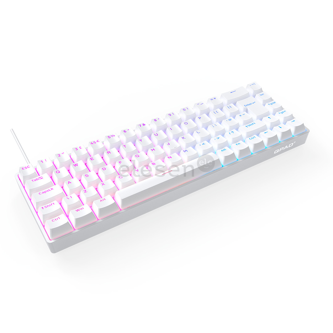 QPAD Flux 65 Model 5, UK, white - Keyboard
