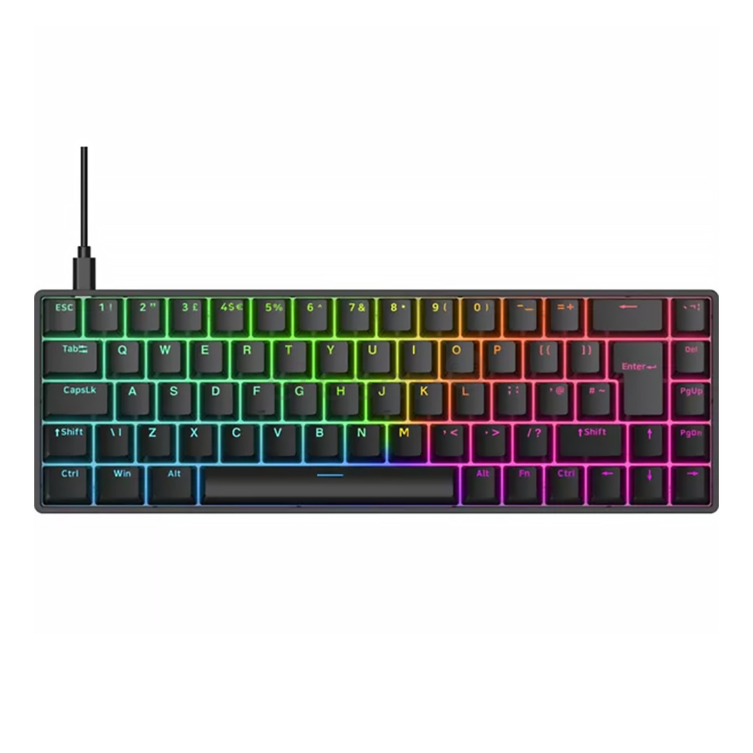 QPAD Flux 65 Model 5, UK, juoda - Klaviatūra 422021-UK