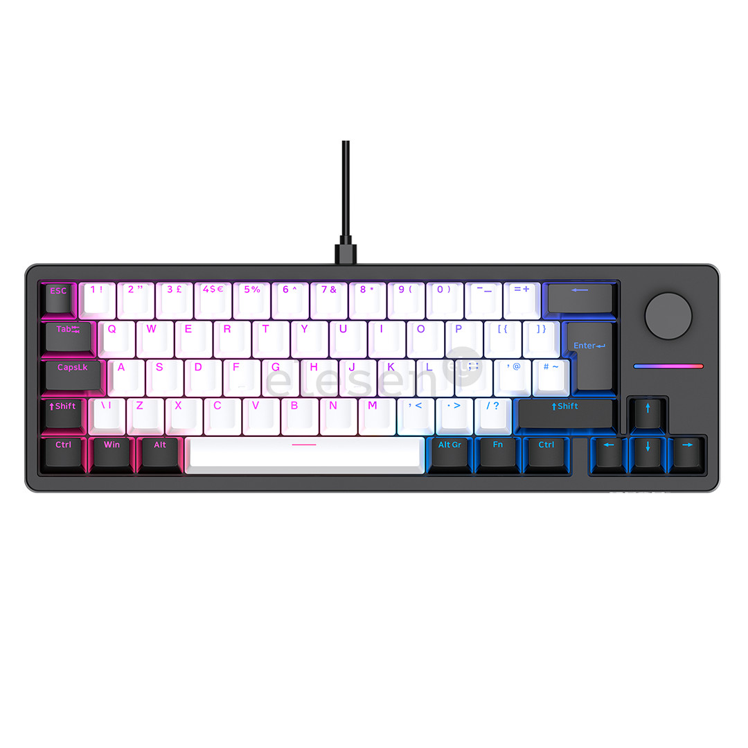 QPAD Loop 65 Model 1, UK, black/white - Keyboard 422019-UK