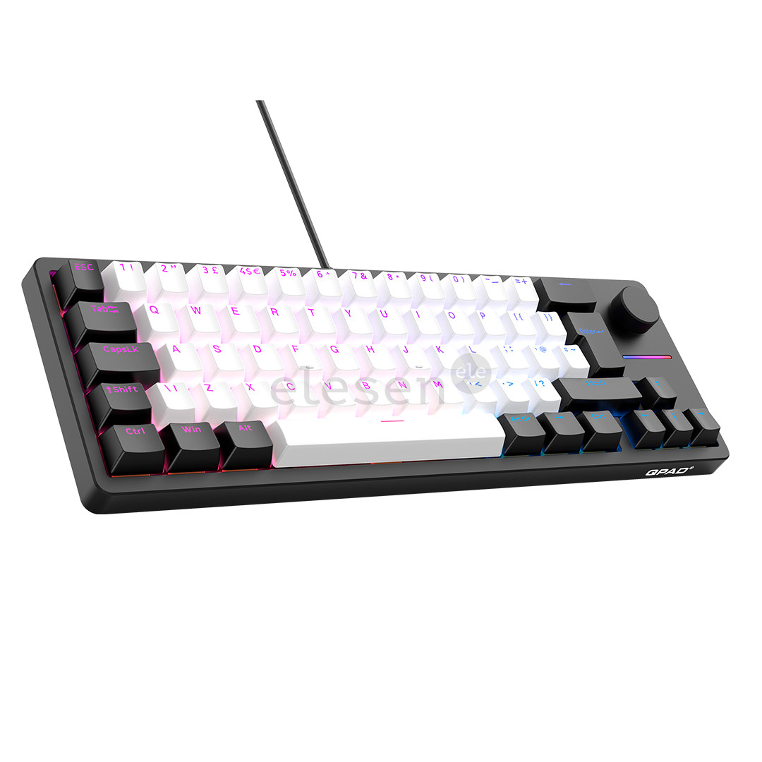 QPAD Loop 65 Model 1, UK, black/white - Keyboard