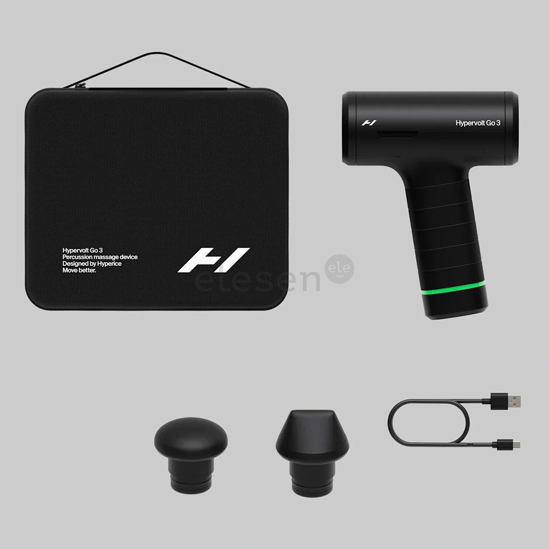 Hyperice Hypervolt Go 3, черный - Массажный пистолет