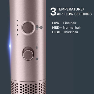Rowenta Air Nano, 950 W, rožinės - Plaukų formavimo šukos