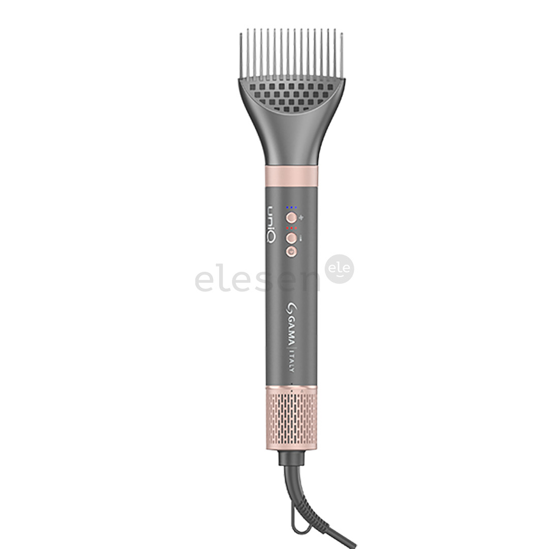 GA.MA uniQ Flow, 1550 W, pilkos/rožinės - Plaukų formavimo šukos