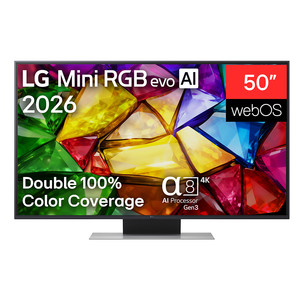 LG Mini RGB evo AI MRGB88, 50'', 4K UHD, Mini RGB, dark gray - TV