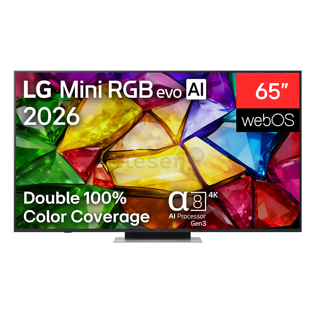 LG Mini RGB evo AI MRGB88, 65'', 4K UHD, Mini RGB, tamsiai pilkas - Televizorius