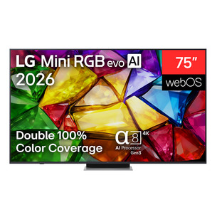 LG Mini RGB evo AI MRGB88, 75'', 4K UHD, Mini RGB, темно-серый - Телевизор