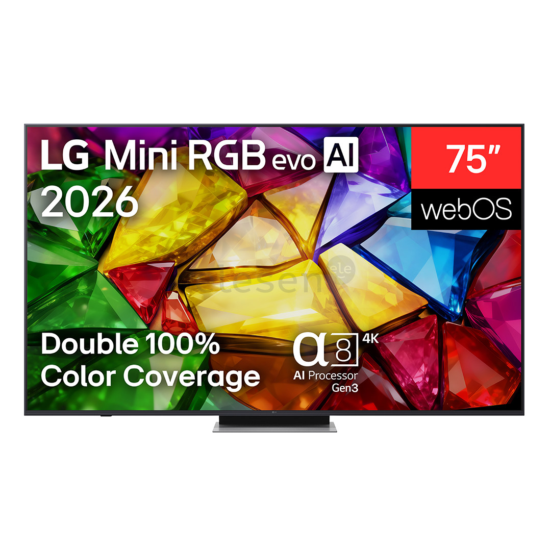LG Mini RGB evo AI MRGB88, 75'', 4K UHD, Mini RGB, темно-серый - Телевизор