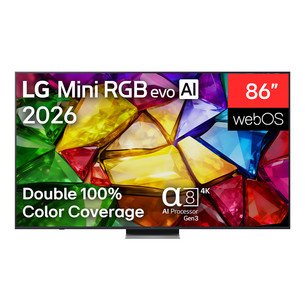 LG Mini RGB evo AI MRGB88, 86'', 4K UHD, Mini RGB, темно-серый - Телевизор 86MRGB88B3B.AEU