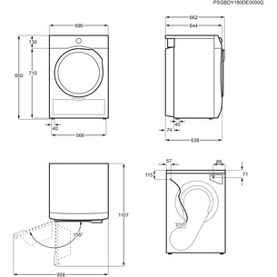 Electrolux 600 Series GentleCare, 9 kg, gylis 63,8 cm - Džiovyklė