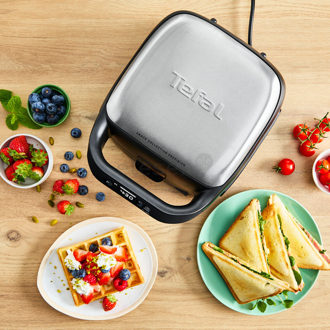 Tefal Snack Collection Precision, 700 Вт, черный - Контактный тостер