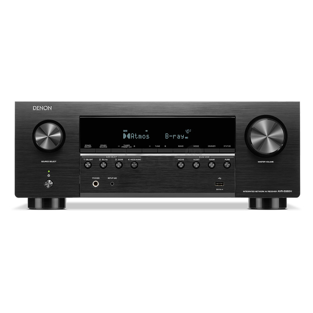 Denon AVR-S980H, 7.2, 4K/8K, juodas - Imtuvas AVRS980HBKE2
