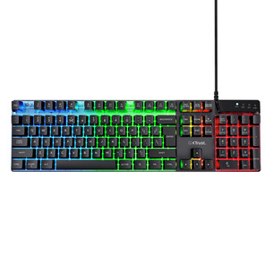Trust GXT 835 Azor, US, черный - Клавиатура