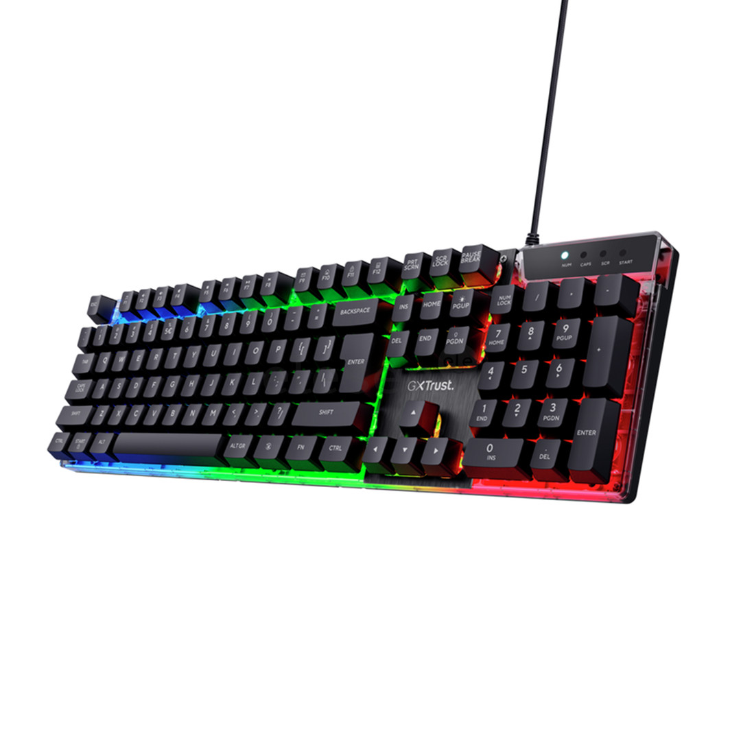 Trust GXT 835 Azor, US, черный - Клавиатура