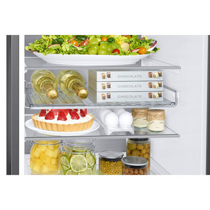 Samsung BeSpoke, NoFrost, 186 cm, 344 L, black - Refrigerator