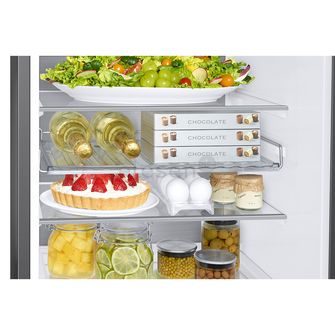 Samsung BeSpoke, NoFrost, 186 cm, 344 L, black - Refrigerator