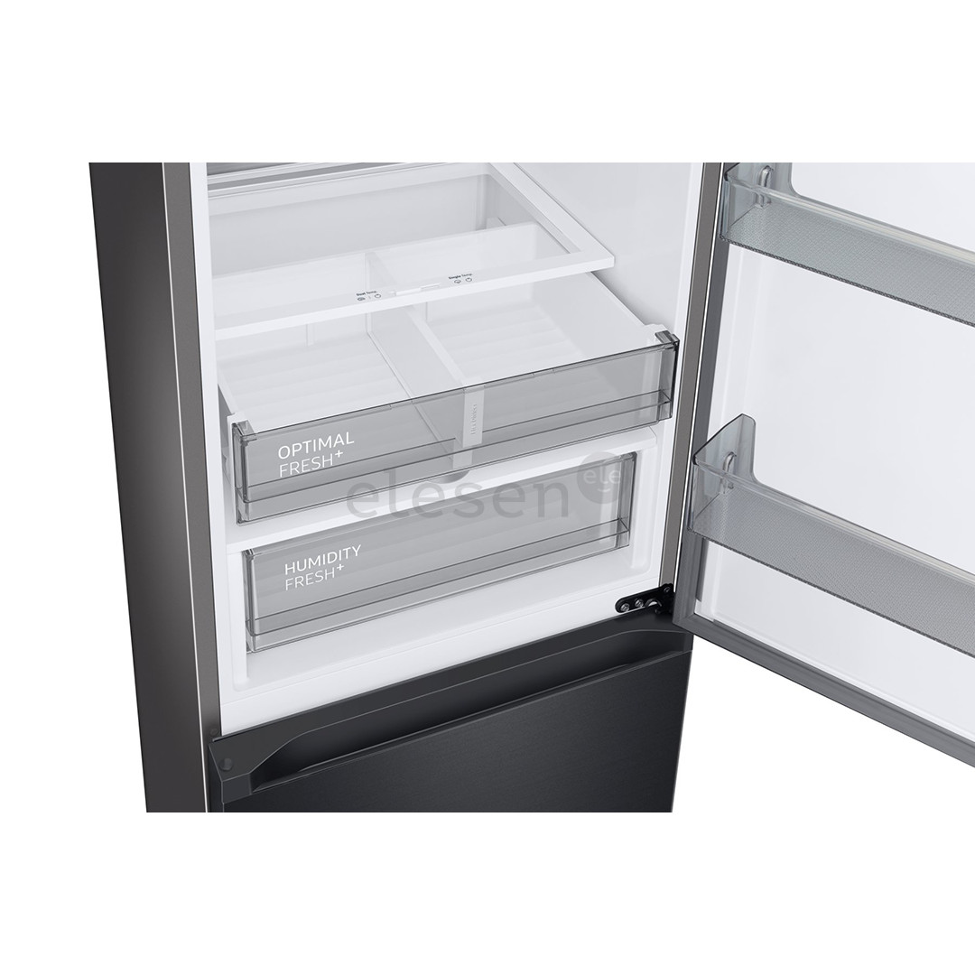 Samsung BeSpoke, NoFrost, 186 cm, 344 L, black - Refrigerator