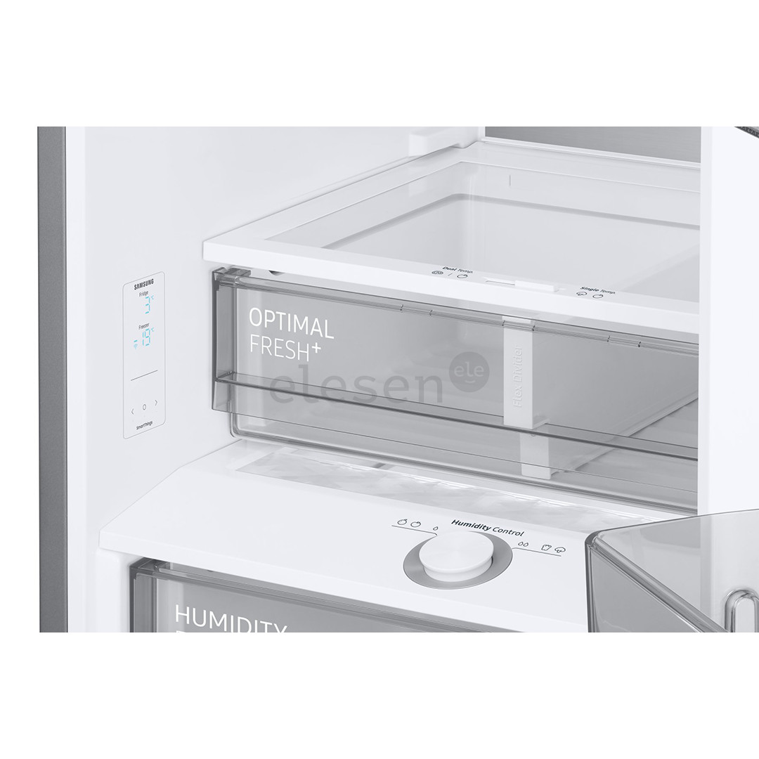 Samsung BeSpoke, NoFrost, 186 cm, 344 L, black - Refrigerator