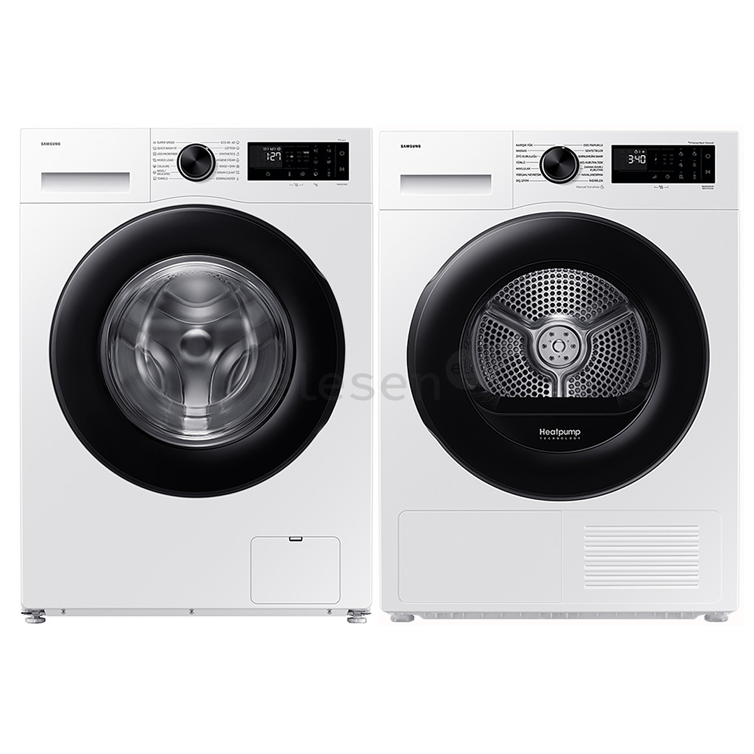Samsung, 10 kg + 9 kg - Skalbimo mašina+džiovyklė WW10FG5U34A+DV90DG5