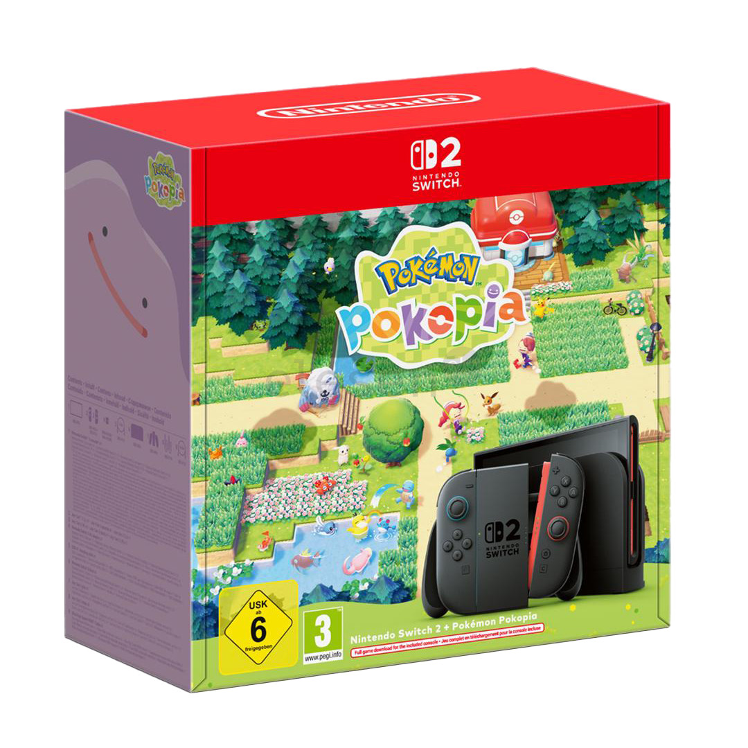 Nintendo Switch 2 Pokemon Pokopia Bundle, juodas - Žaidimų konsolės komplektas 045496337445