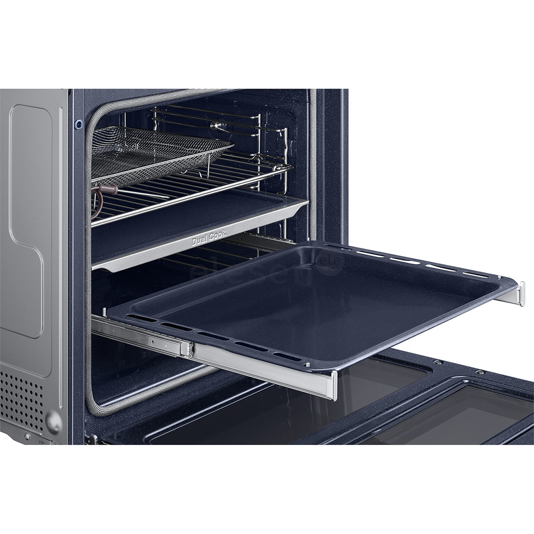Samsung Dual Cook, pirolizė, 76 L, juoda - Įmontuojama orkaitė