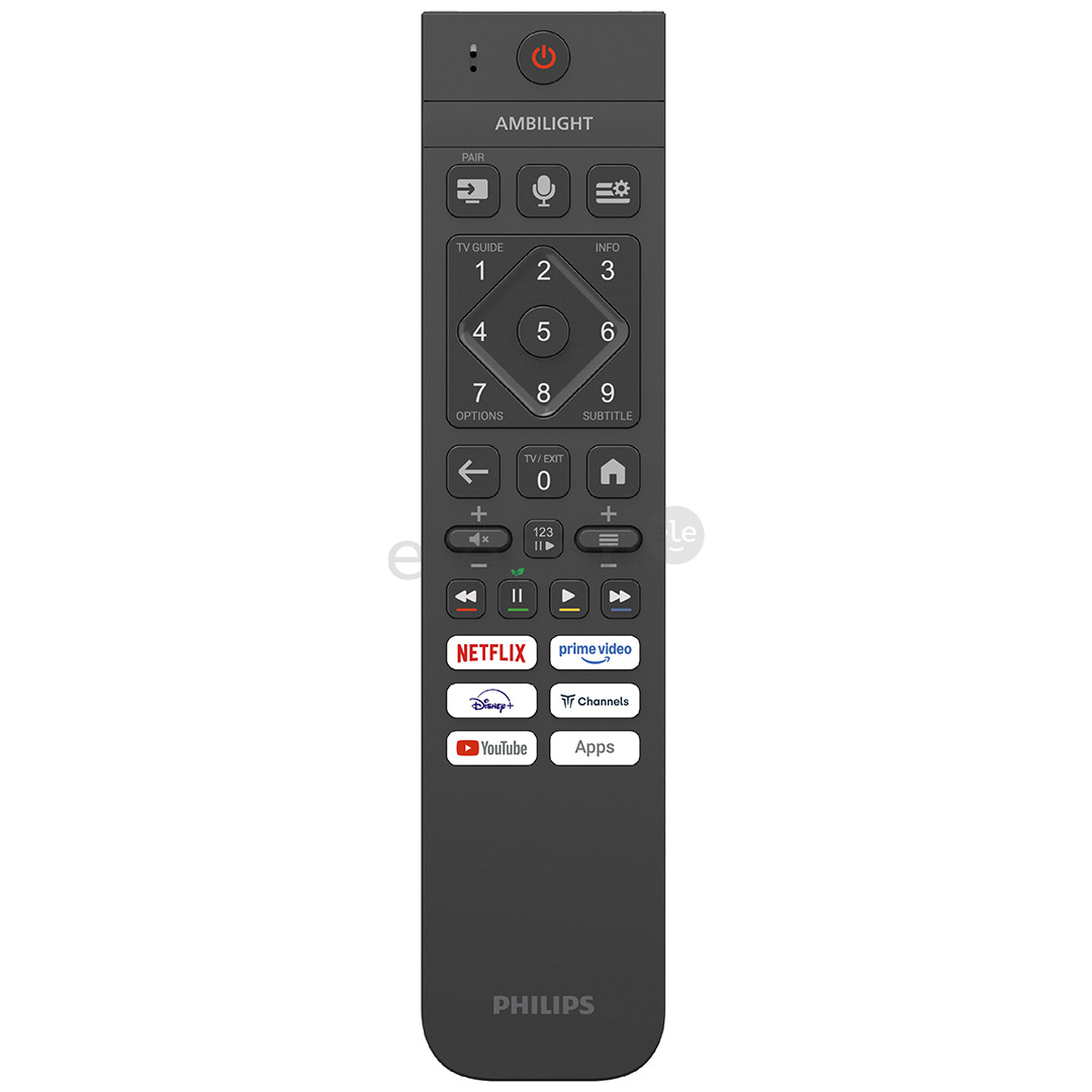 Philips The One PQS9011, 75'', 4K UHD, QLED, juodas - Televizorius