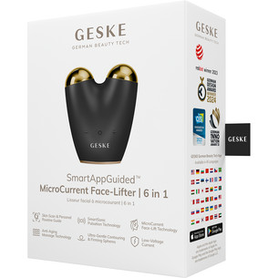 Geske SmartAppGuided, 6-in-1, grey - Microcurrent face lifter