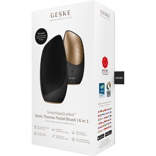 Geske Sonic Thermo Facial Brush | 6 in 1, grey - Facial skincare device SONIC.FACE.CLEAN