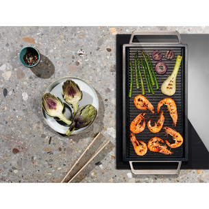 Electrolux 600 Series SaphirMatt SE® Hob2Hood, 59 cm pločio, juoda - Įmontuojama indukcinė kaitlentė