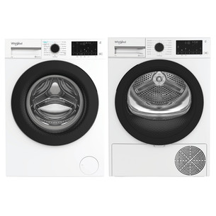 Whirlpool, 9 kg + 9 kg - Skalbimo mašina + džiovyklė