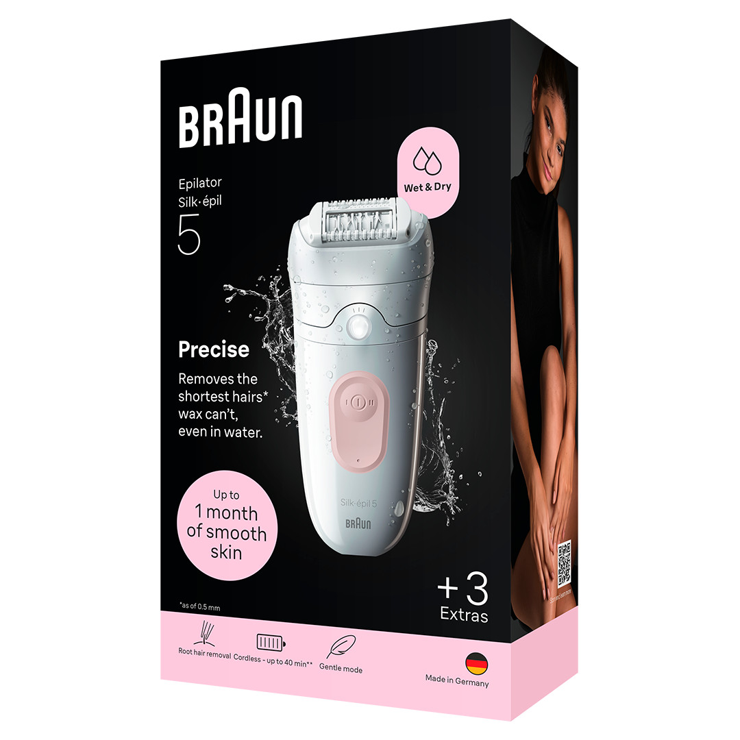 Braun Silk•épil 5, baltas - Epiliatorius
