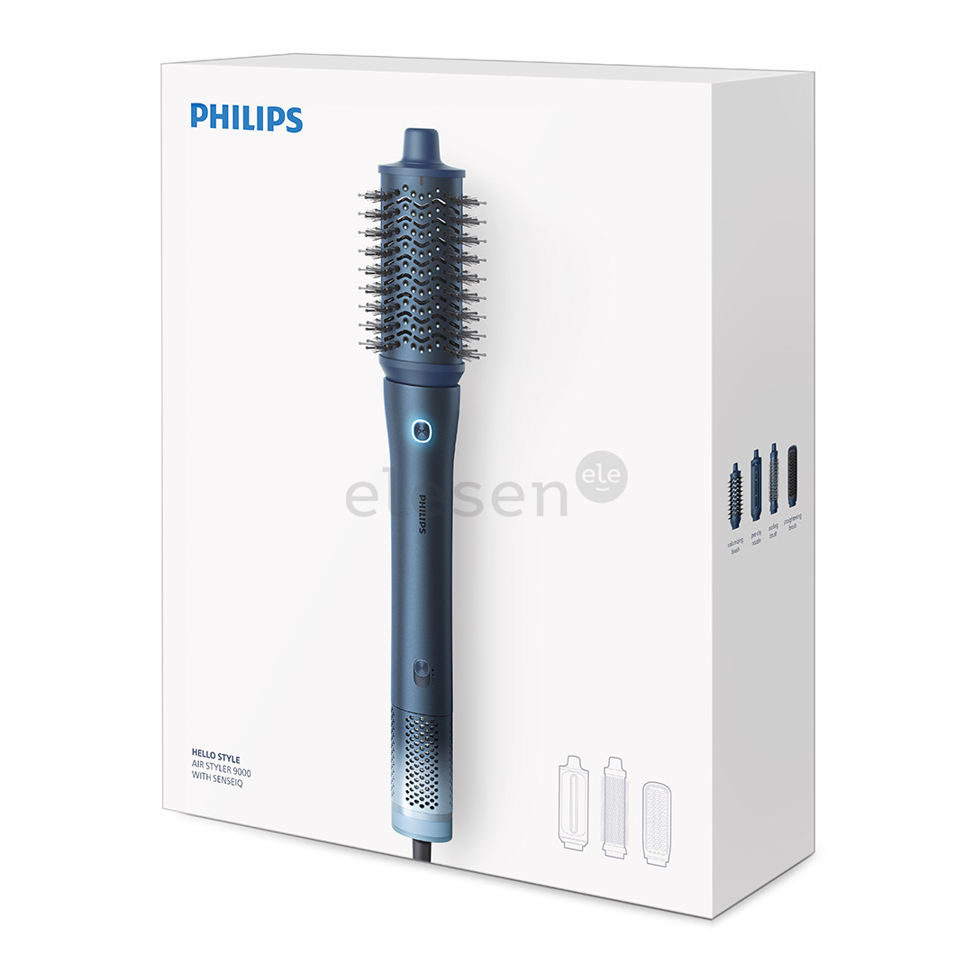 Philips Aqua Edition 9000, Aqua SenseIQ, tamsiai mėlynos - Plaukų formavimo šukos
