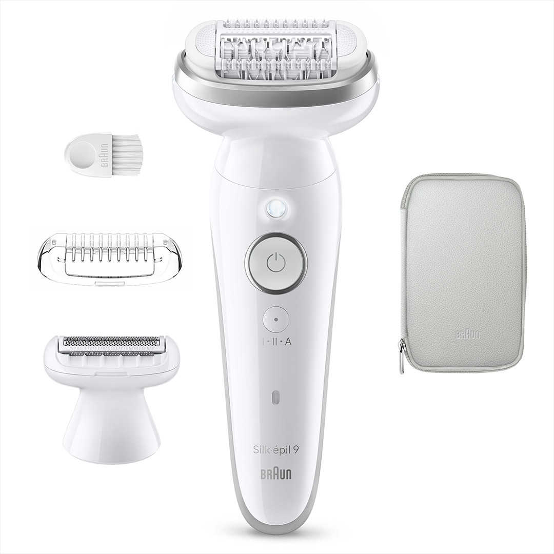 Braun Silk epil 9, Wet & Dry, baltas - Epiliatorius