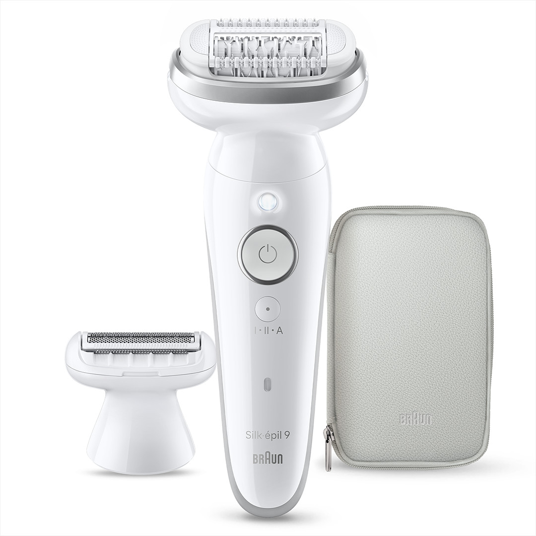 Braun Silk epil 9, Wet & Dry, baltas - Epiliatorius