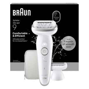 Braun Silk epil 9, Wet & Dry, baltas - Epiliatorius