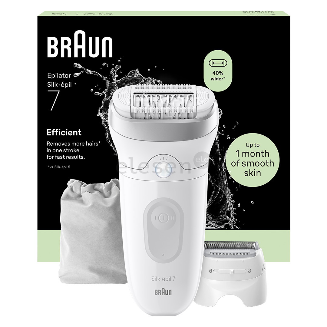 Braun Silk epil 7, baltas - Epiliatorius