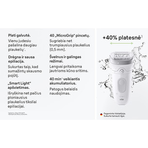 Braun Silk epil 7, baltas - Epiliatorius