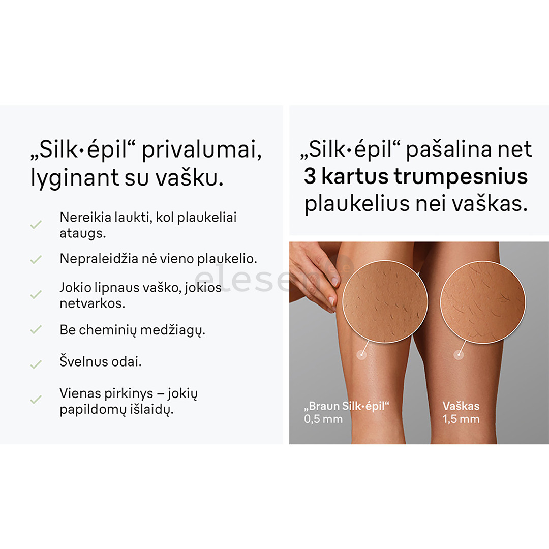 Braun Silk epil 7, baltas - Epiliatorius