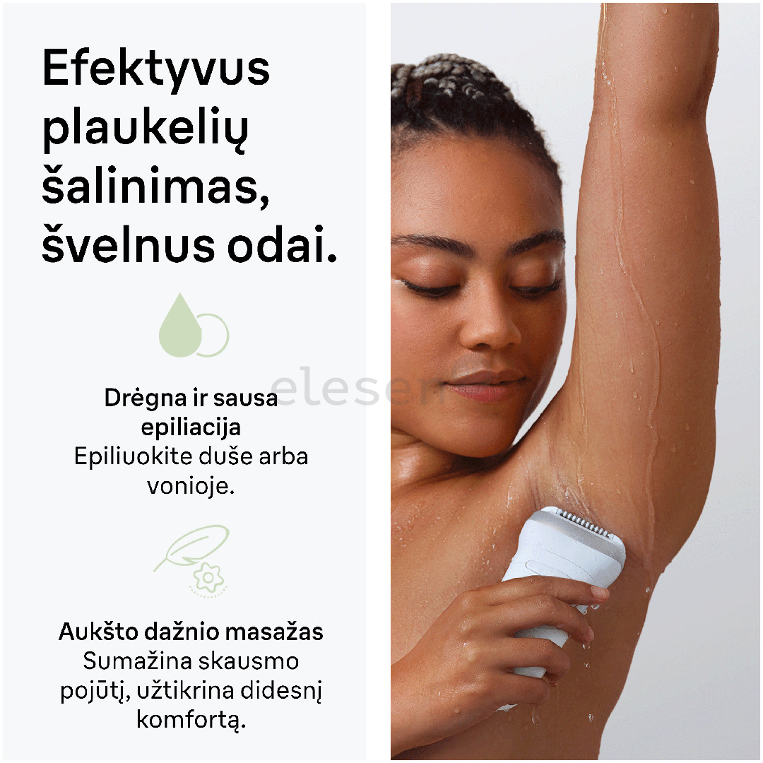 Braun Silk epil 7, baltas - Epiliatorius