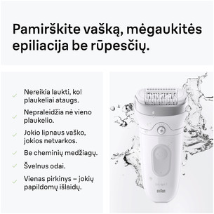 Braun Silk epil 7, baltas - Epiliatorius