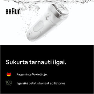 Braun Silk epil 7, baltas - Epiliatorius