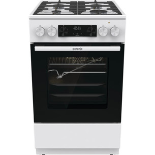 Gorenje, 70 L, plotis 50 cm, balta - Dujinė viryklė su elektrine orkaite