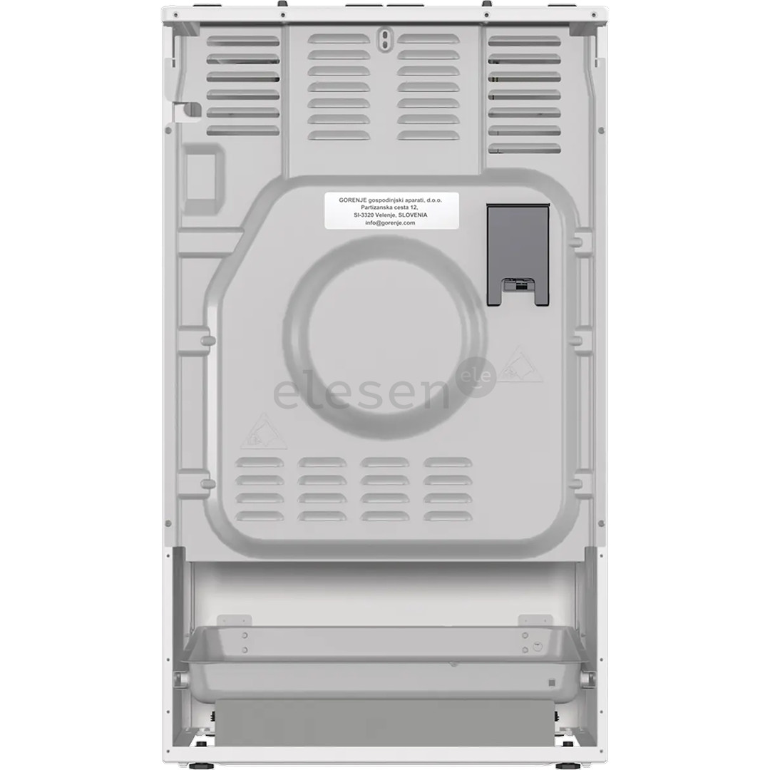 Gorenje, 70 л, ширина 50 см, белый - Газовая плита с электрической духовкой