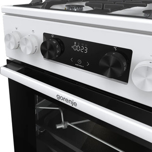 Gorenje, 70 л, ширина 50 см, белый - Газовая плита с электрической духовкой