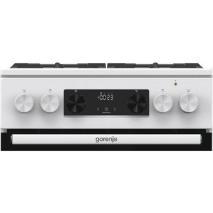 Gorenje, 70 л, ширина 50 см, белый - Газовая плита с электрической духовкой