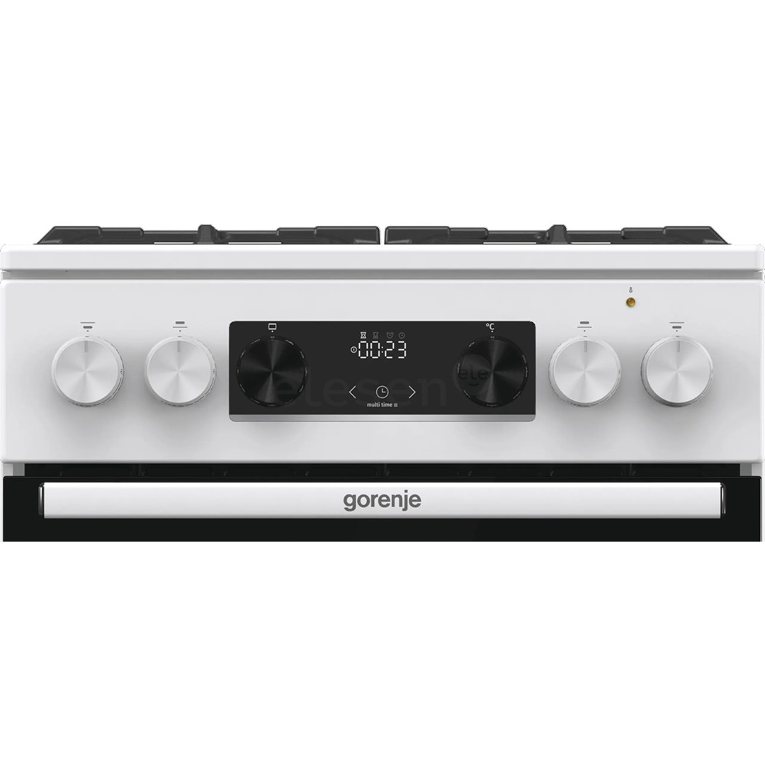 Gorenje, 70 л, ширина 50 см, белый - Газовая плита с электрической духовкой
