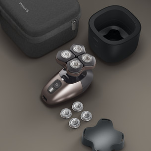 Philips Head Shaver Pro 9000, Wet & Dry, bronzos spalvos - Galvos skustuvas