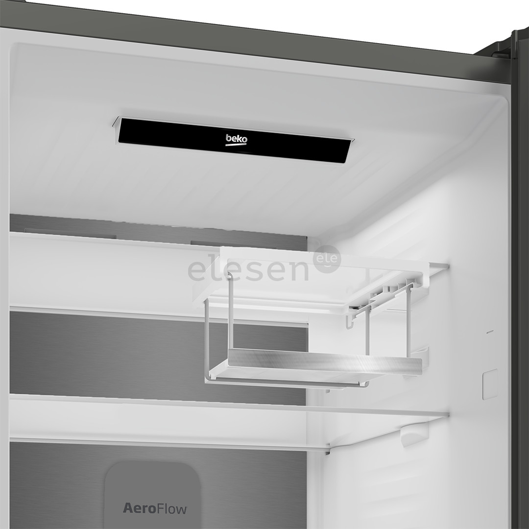 Beko, NoFrost, 415 L, aukštis 204 cm, pilkas - Šaldytuvas