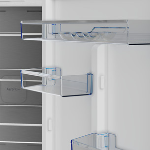 Beko, NoFrost, 415 L, aukštis 204 cm, pilkas - Šaldytuvas