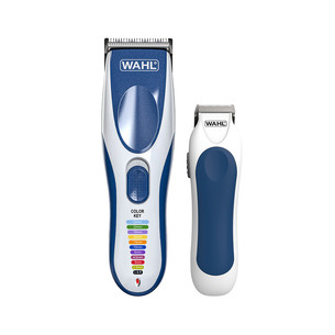 Plaukų kirpimo mašinėlė Wahl Color Pro Cordless Combo, mėlyna/balta