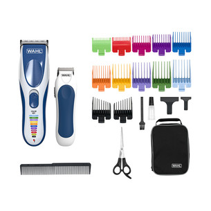 Plaukų kirpimo mašinėlė Wahl Color Pro Cordless Combo, mėlyna/balta